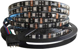 5M Black PCB 5050 RGB LED Strip Waterproof IP65 300 SMD Black PCB Board DC 12V Flexible Light