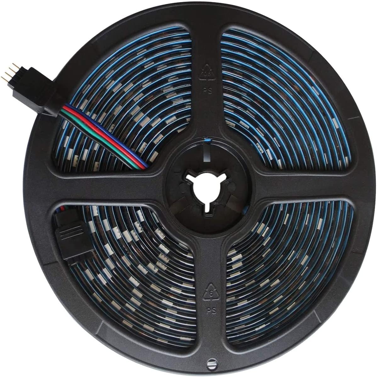 5M Black PCB 5050 RGB LED Strip Waterproof IP65 300 SMD Black PCB Board DC 12V Flexible Light