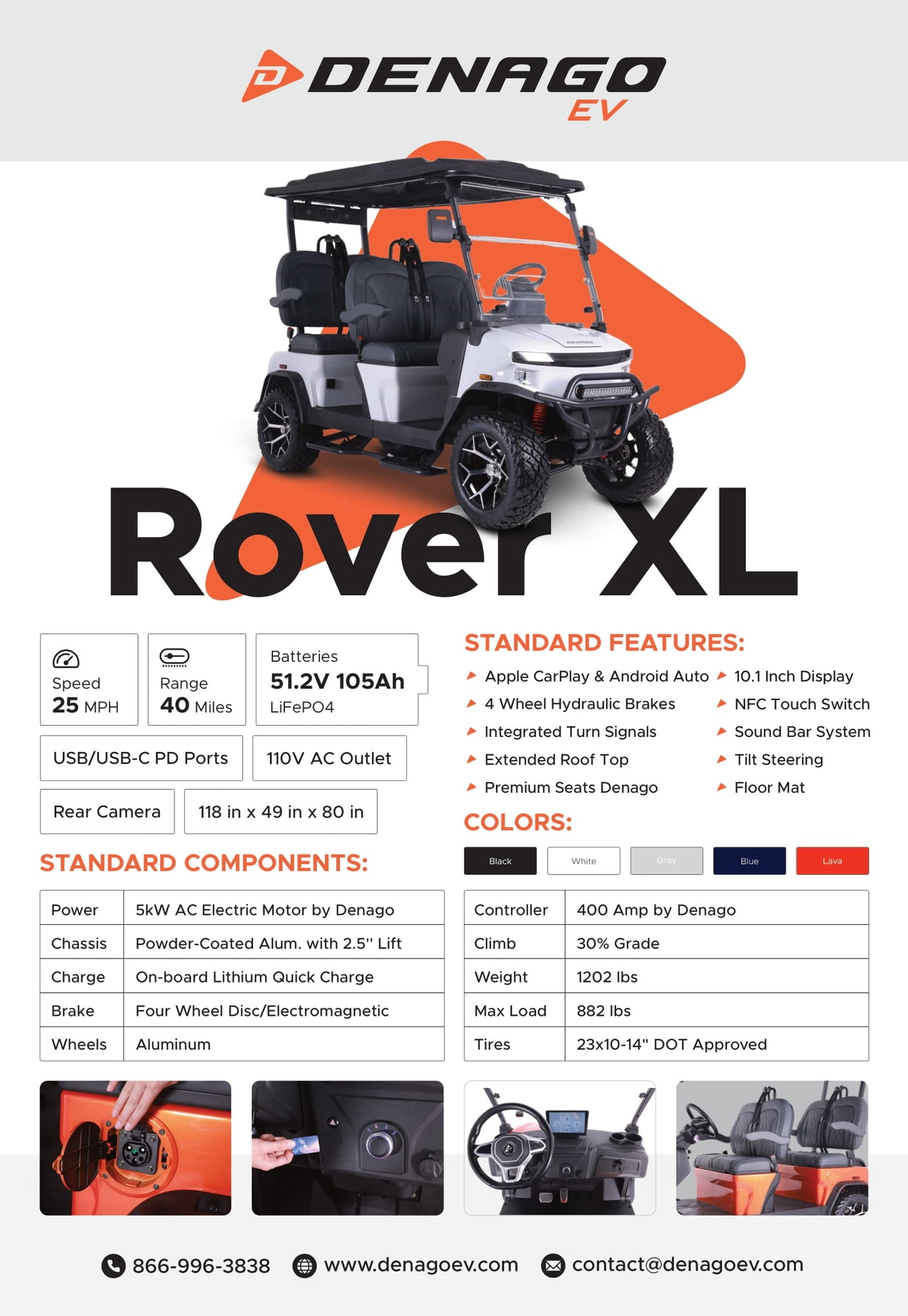 Denago Rover XL  Grey