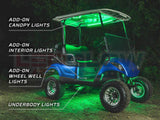 4pc Million Color LED 6 Seater Golf Cart Canopy Add-On Lighting Kit