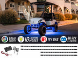 12-Volt Million Color Expandable LED 4-Seater Golf Cart Underbody Lighting Kit