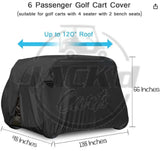 Golf Cart Cover for 6 Seaters Golf Cart Storage